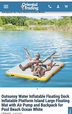 #ad Outsunny Water Inflatable Dock $260.00