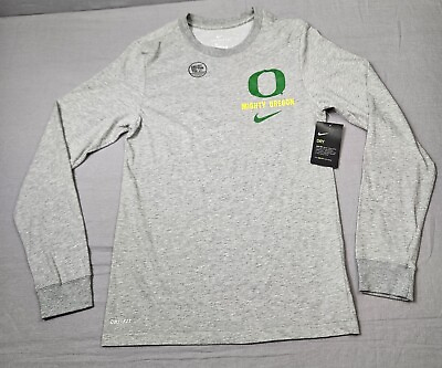 #ad Nike Oregon Mighty Ducks Long Sleeve T Shirt Size XS Dri Fit Cotton $12.05
