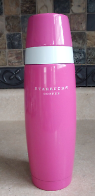 #ad Starbucks Coffee Vacuum Flask Pink Travel Insulated Cup amp; Sipper Lid $16.00