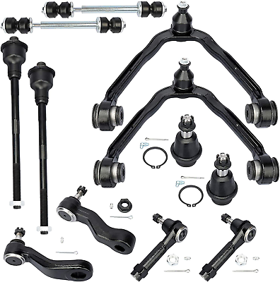 #ad 12Pc Front Upper Control Arms W Ball Joints Inner Outer Tie Rods Idler Arm amp; P $197.99