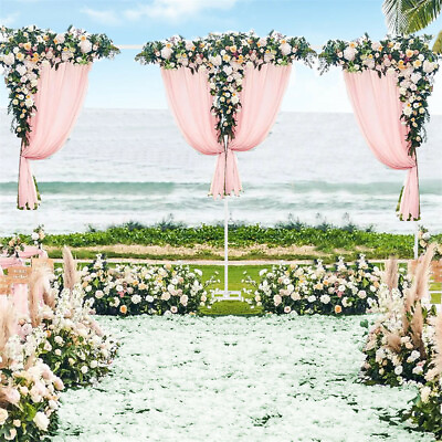 #ad 6Mx3M Heavy duty Telescopic Wedding Backdrop StandPipe and Backdrop Curtains $179.90