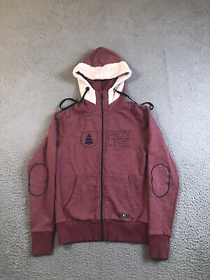 #ad Picture Organic Clothing Jacket Adult Small Maroon Full Zip Hooded Outdoors $58.00