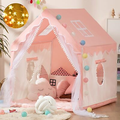 #ad Kids Play Tent Children#x27;s Tent Indoor Princess Girl Castle Game House Househo... $57.91