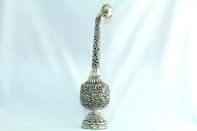 #ad Sterling Sprinkler Rose Water Silver Antique India Indian Hand Engraved 925 B521 $770.00