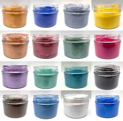 #ad 1 oz. Jar Mica Color Pigment Powder Shimmer for Soap Making Resin Epoxy $8.49