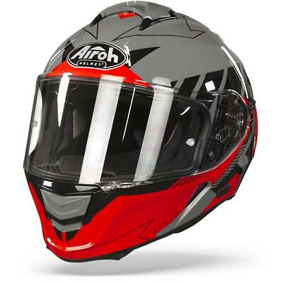 #ad Airoh Spark Rise Black Red Full Face Helmet New Fast Shipping $115.57