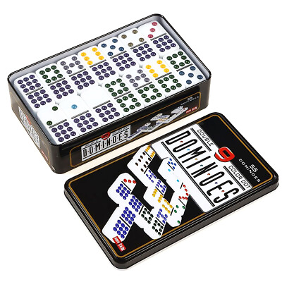 #ad Double Nine 9 Doble Nueve Dominoes Traditional Board Game Color Dots New. $19.99