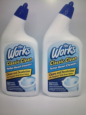 #ad The Works Cleaner 2 Pack Clearance Kills 99.9% Germs Free Shipping $12.79