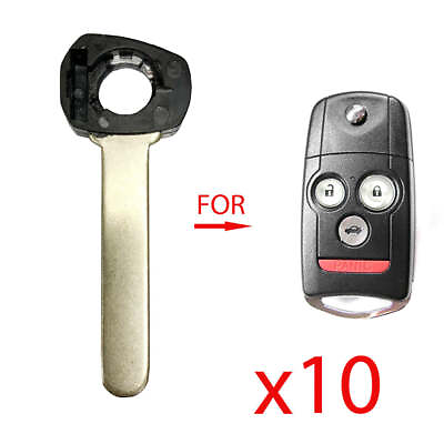 #ad New Keyless Remote Flip Key Uncut Blade w o chip Replacement for Acura 10 Pack $27.85