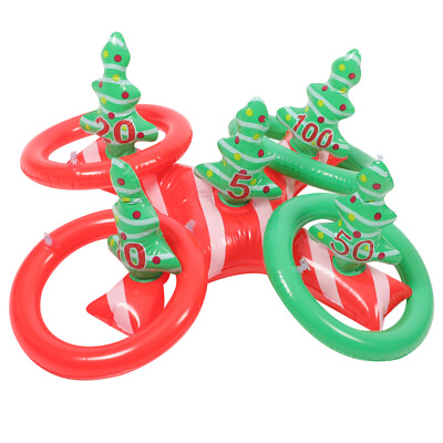 #ad Inflatable Toss Game Games for Children Props Toys Christmas Tree $16.71