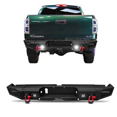 #ad Steel Rear Bumper Guard with LED Lights amp; D rings for 2007 2013 Toyota Tundra $518.69