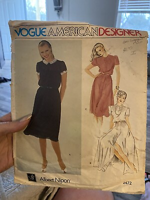 #ad Vogue American Designer 2472 Size 8 Uncut $20.00