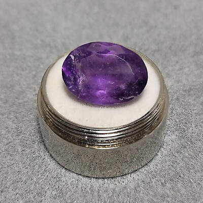 #ad Natural RARE SIBERIAN AMETHYST 10.66ct Handcut Faceted Oval Gemstone; 18x13 mm $42.00