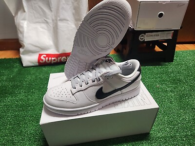 #ad Dunk Low Size 9.5 Nike By You White Black $140.00