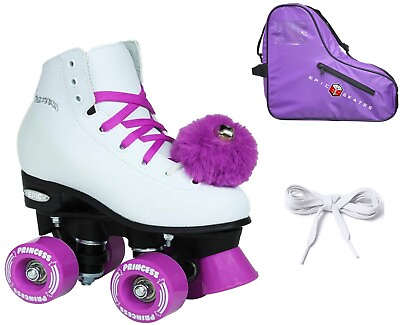 #ad Purple Princess Indoor Outdoor Quad Roller Skate Bundle $79.99