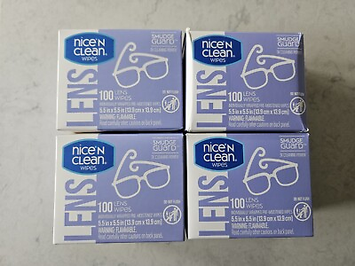#ad Nice N Clean Lense Wipes New Lot Of 4 400 Total $21.99