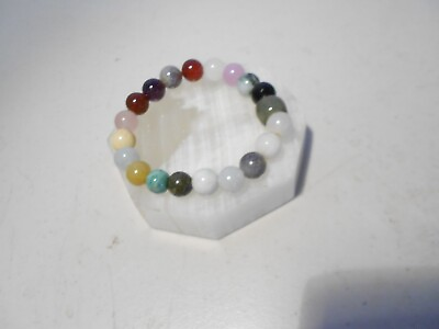 #ad 10mm multicolor jade lucky stretch bracelet $89.55