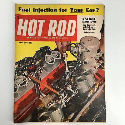 VTG Hot Rod Magazine April 1955 Digits of The Famed Tom Spalding No Label $11.25