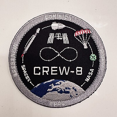 #ad OrIginal NASA SPACEX CREW 8 ISS Mission CREW DRAGON SPACE PATCH 3.5” $12.00