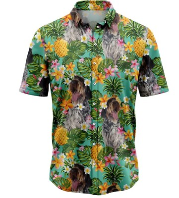 #ad Tropical Pineapple Wirehaired Pointing Griffon Hawaii Shirt Unisex Summer Party $32.63