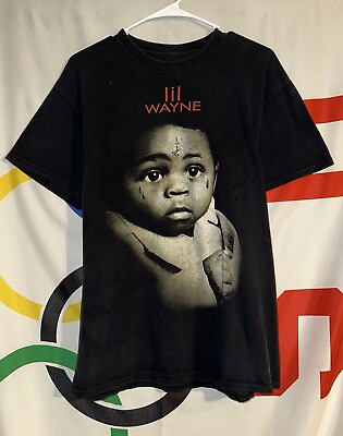 #ad Lil Wayne The Carter 3 T Shirt Mens Large Black Short Sleeve Rap Tee Retro $7.97