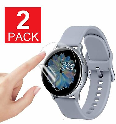 #ad 2 PACK For Samsung Galaxy Watch Active 2 40mm 44mm Screen Protector $4.55