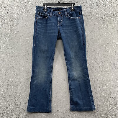#ad Levi#x27;s 522 Ultra Low Boot Cut Jeans Women’s 26 2S Dark Wash Blue Stretch Denim $19.90
