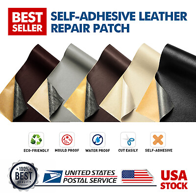 #ad DIY Leather Repair Tape Self Adhesive Patch for Car Seats Sofa Furniture Handbag $7.99