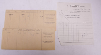 #ad 1927 Lamson Goodnow Champion Co Springfield OH Check Stubs Ephemera P487E $4.95
