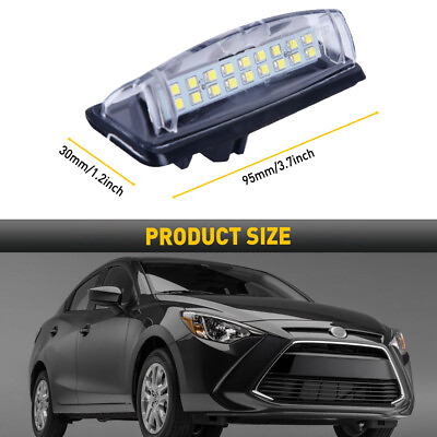 #ad LED License Plate 6000K Light For Camry Toyota Sienna Prius YarisSedan Echo 2set $24.99