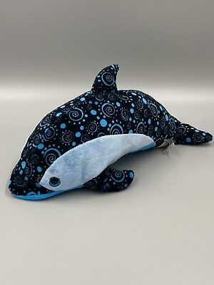 #ad 17” Dolphin Blue Plush Paisley Design Stuffed Animal Petting Zoo 2012 $9.60