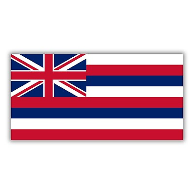 #ad Hawaii Flag Sticker Decal Vinyl Hawaiian State the Aloha for Cars Trucks Phone $4.99