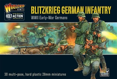 #ad Warlord Games Bolt Action Blitzkrieg German Infantry 28mm $43.49