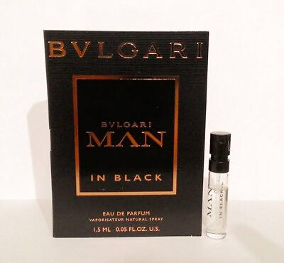 #ad Bvlgari Man In Black Eau De Parfum Spray Vial SAMPLE $6.95