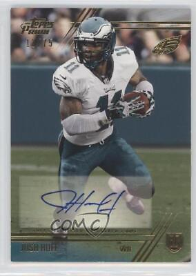 #ad 2014 Topps Prime Rookie Variation Gold Auto 75 Josh Huff #113.2 Rookie Auto RC $3.41