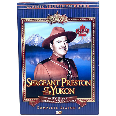 #ad Sergeant Preston of the Yukon Complete Season 2 4 DVD Set $55.00