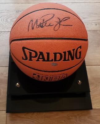 Magic Johnson Autographed Spalding Basketball Signed Display Stand and COA  $109.00