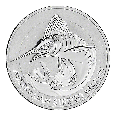 #ad 2020 Australia 1.5 oz Silver Striped Marlin Mint State Condition $50.99