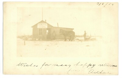 #ad RPPC Remote General Store Derby UK? American West? 1904 Real Photo Postcard $14.99