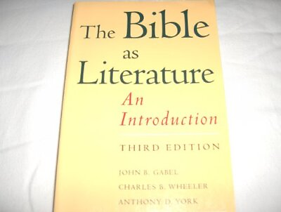 #ad The Bible as Literature: An Introduction $4.51
