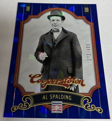 #ad 2012 Panini Cooperstown Baseball BLUE CRYSTAL 273 499 #15 Al Spalding $4.95