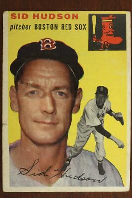 #ad Vintage 1954 Baseball Card TOPPS #93 SID HUDSON Pitcher Boston Red Sox $11.44