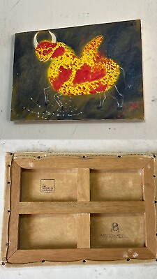 #ad Remedios Varo Painting on canvas handmade vtg art signed and stamped $500.00