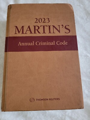 #ad #ad 2023 Martin’s Annual Criminal Code $85.00