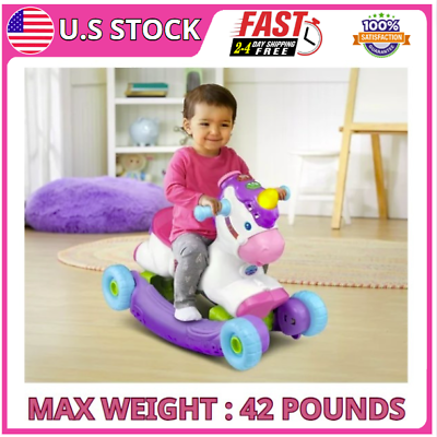 #ad VTech Prance and Rock Learning Unicorn Rocker to Rider Toy NEW $35.37
