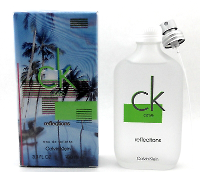 #ad CK One Reflections by Calvin Klein 3.3 oz. Eau De Toilette Spray New Sealed Box $32.69