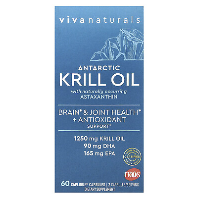#ad Antarctic Krill Oil with Astaxanthin 60 Caplique Capsules $34.01