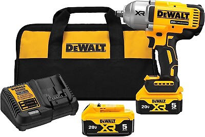#ad DEWALT 20V MAX XR 1 2 in. High Torque Impact Wrench with Hog Ring Anvil Kit DCF $169.50