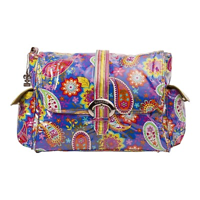#ad Kalencom Laminated Buckle Bag Cobalt Paisley Floral Baby Diaper Bag Laminated $59.99