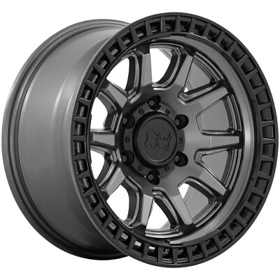 #ad 17x8.5 Gunmetal Black Wheels Black Rhino Calico 5x5 5x127 34 Set of 4 71.5 $1316.00